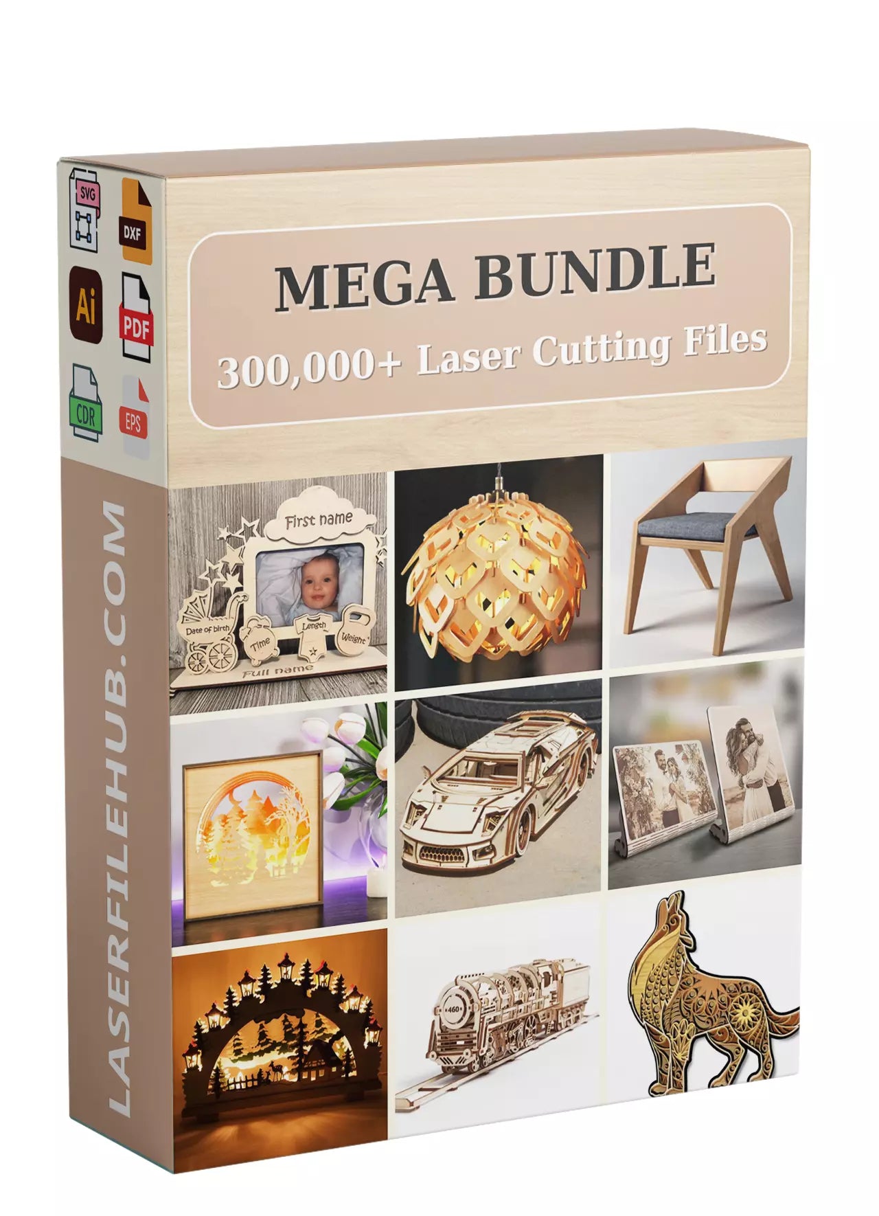 Mega Bundle: 300,000+ Laser Cutting Files